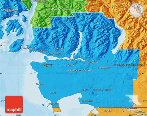 Political Map of Greater Vancouver