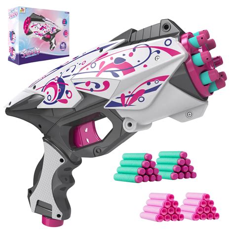 Buy Zecong Toys Girls for Nerf s Bullet, Mini Blaster Toy Pistol with ...