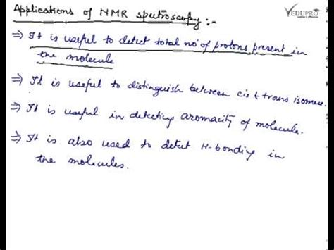 Application of NMR Spectroscopy, Application of Nuclear Magnetic Resonance (NMR) Spectroscopy ...