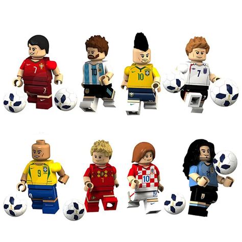 Aliexpress.com : Buy 8pcs/lot 2018 Football Player Bricks Action ...