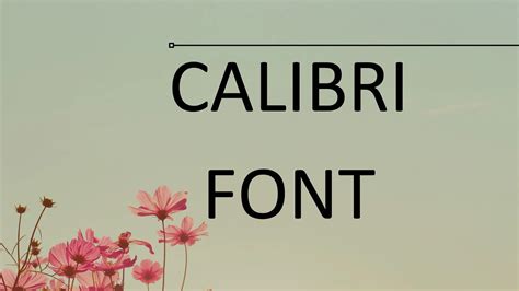 Calibri Font Free Download