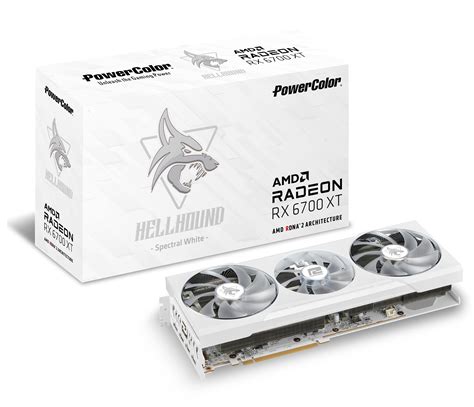 Buy PowerColor Hellhound Spectral White AMD Radeon RX 6700 XT Gaming ...