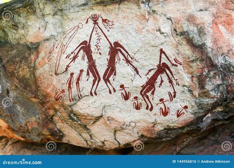 Indigenous Aboriginal Rock Art In Australia`s Kimberley Region Just Out ...