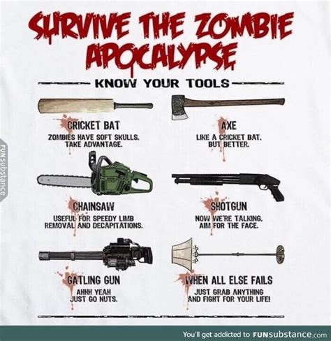 Zombie weapons guide - FunSubstance