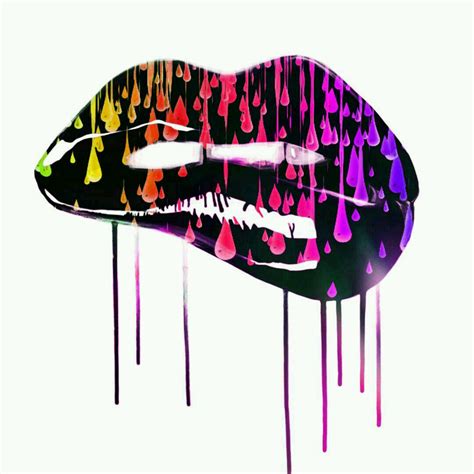 Rainbow Drip Lips | Lip wallpaper, Illustration art, Wallpaper backgrounds