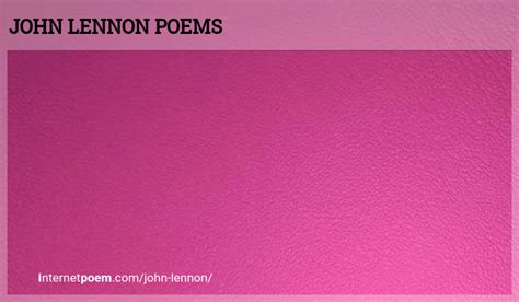 John Lennon Poems