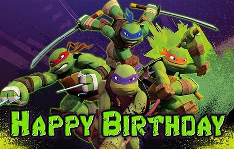 TMNT Birthday Banner custom