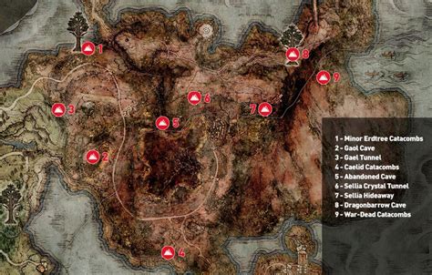 Elden Ring Guide: Caelid Dungeon Locations