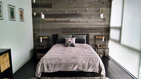 DIY reclaimed barn board feature wall by one of our customers using our premium grey barn b ...