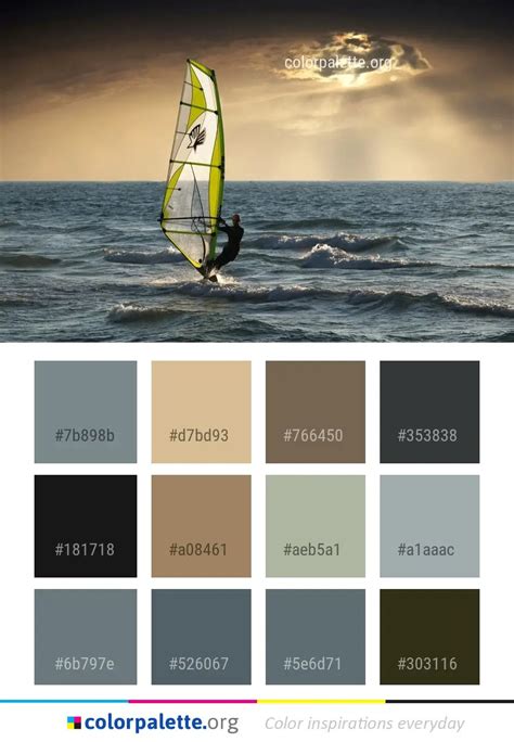 Windsurfing Surfing Equipment And Supplies Wave Color Palette | colorpalette.org