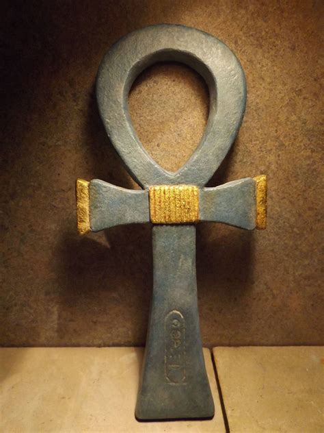 Egyptian art Ankh amulet.Large ceremonial size of the hieroglyph ...