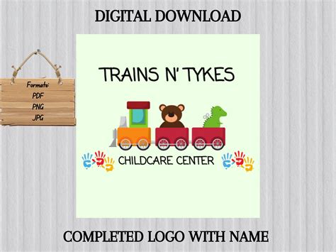 Completed Daycare Logo With Name Childcare Program Daycare - Etsy in ...