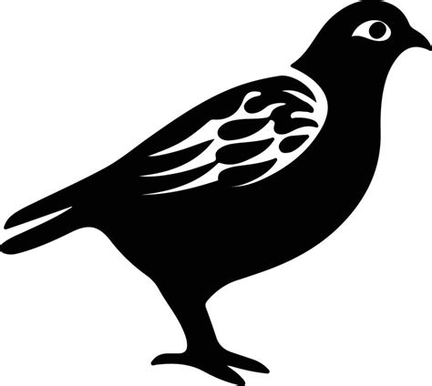 quail black silhouette 38102812 Vector Art at Vecteezy