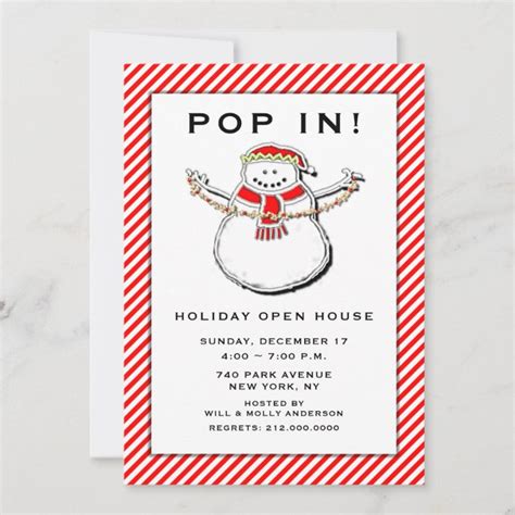 holiday open house invitations | Zazzle.com