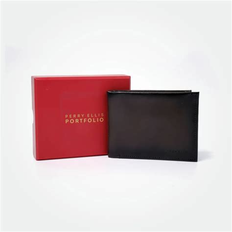 PERRY ELLIS MEN'S MICHIGAN SLIM BIFOLD WALLET - WOWSOUQ