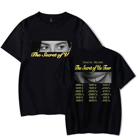 Gracie Abrams The Secret Of Us Tour Merch T-Shirt Women Men Crewneck ...