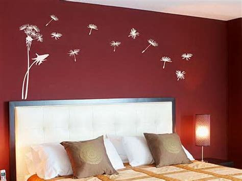 red bedroom house paint interior color ideas | Decorazioni murali ...