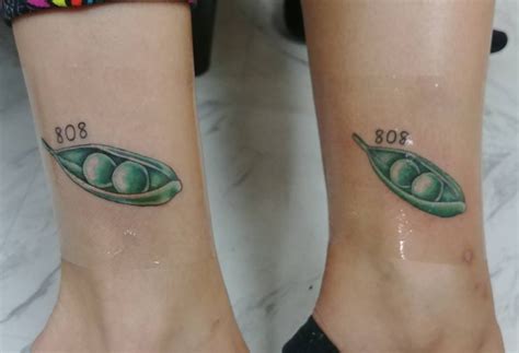 Peas in a pod tattoo | Tattoos, Print tattoos, Paw print tattoo