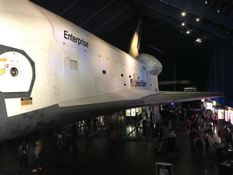 Space Shuttle Enterprise at the intrepid museum couldn’t fit the whole thing in frame (it’s huge ...