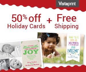 Custom Holiday Cards from Vistaprint: 50% off + Free Shipping!