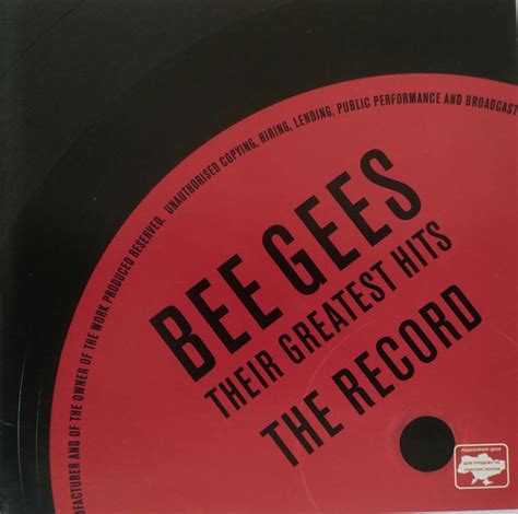 Bee Gees - Their Greatest Hits: The Record (CD, Compilation) | Discogs