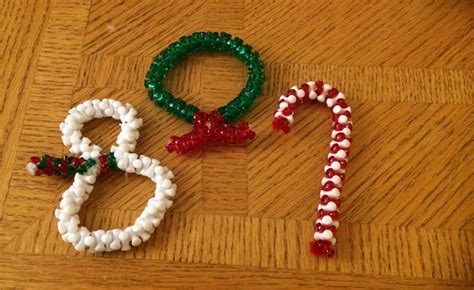 Christmas Countdown Tri-Bead Ornaments Christmas Countdown Crafts, Easy ...