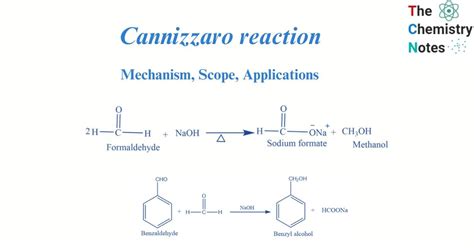 Cannizzaro Reaction: Mechanism, Scope, Applications