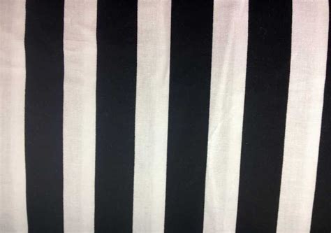 BLACK and WHITE STRIPE Fabric By the Yard Half Fat Quarter