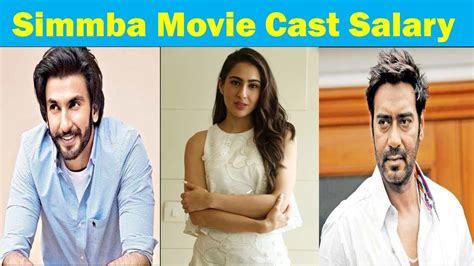 Simmba Movie Cast Salary | Ranveer singh | Sara Ali Khan | Ajay Devgn - YouTube