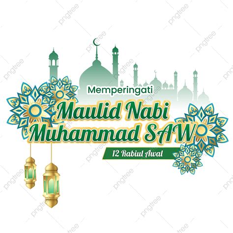 Maulid Nabi Muhammad Vector Design Images, Memperingati Maulid Nabi Muhammad Saw 12 Rabiul Awal ...