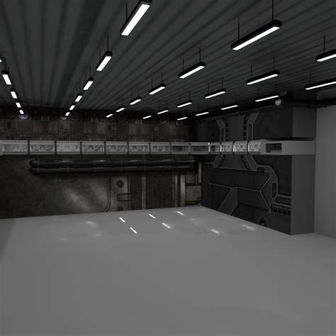 Sci fi Hangar 3D Model $25 - .ma - Free3D