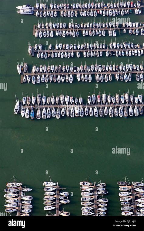 Marina Nieuwpoort, aerial view, Belgium Stock Photo - Alamy