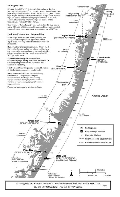 Assateague Island State Park Camping Map - Pinellas County Elevation Map