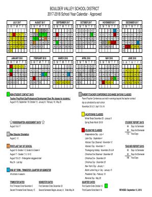 Boulder Valley School District Calendar - Fill Online, Printable, Fillable, Blank | pdfFiller