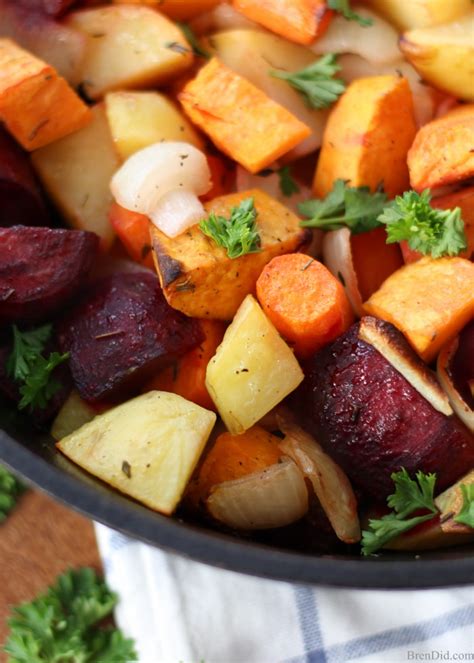 Oven Roasted Root Vegetables - Bren Did