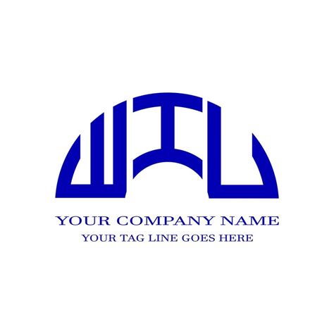 WIU letter logo creative design with vector graphic 8654452 Vector Art ...