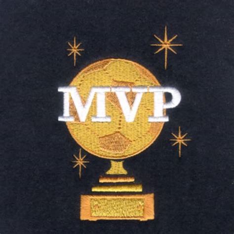 Soccer MVP Trophy Machine Embroidery Design | Embroidery Library at ...