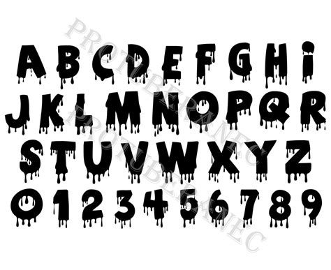 Drip Font Blood Font Blood Drip Font Halloween Font Dripping | Etsy