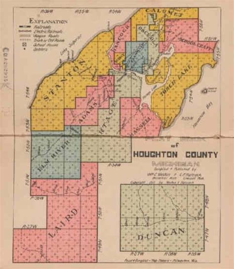 IN DEEDS: Houghton County, Michigan Township Maps