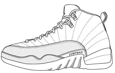 Jordan Shoe Coloring Pages Home Sketch Coloring Page | Sneakers sketch ...