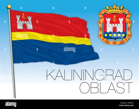 Kaliningrad oblast flag, Russian Federation, vector illustration Stock Vector Image & Art - Alamy