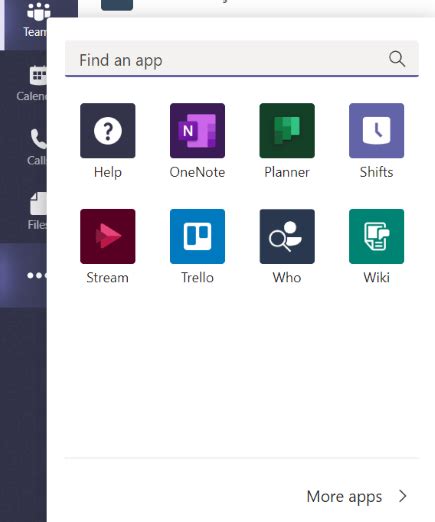 Access your apps in Microsoft Teams - Microsoft Support