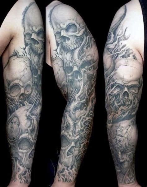 Skull Arm Tattoos For Men