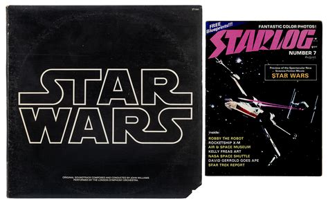 Lot Detail - Star Wars Original Soundtrack Vinyl Record and Starlog No.