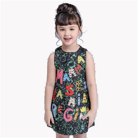 High Luxury 2019 summer Girls Dress Brand Designer Kids Clothes Winter ...