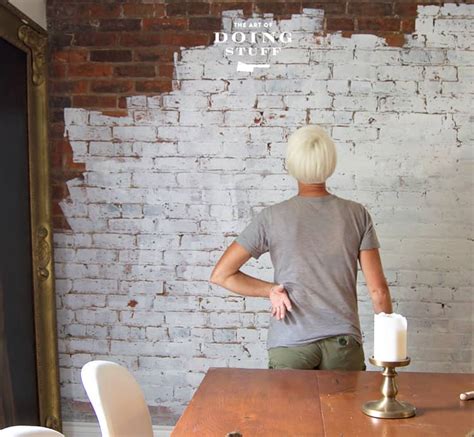 How to Paint an Interior Brick Wall. - The Art of Doing Stuff