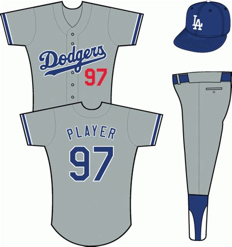 Los Angeles Dodgers Uniform - Road Uniform - National League (NL) - Chris Creamer's Sports Logos ...