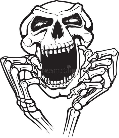 Laughing Skull stock vector. Illustration of fright, cartoon - 48534924