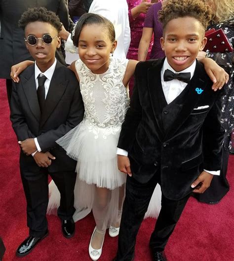 The adorable Oscar squad: Alex Hibbert, Saniyya Sidney and Jaden Piner | Celebs, Comfy outfits ...