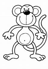 Coloring Pages Monkey Monkeys Printable Kids Cool2bkids Sketch  sketch template